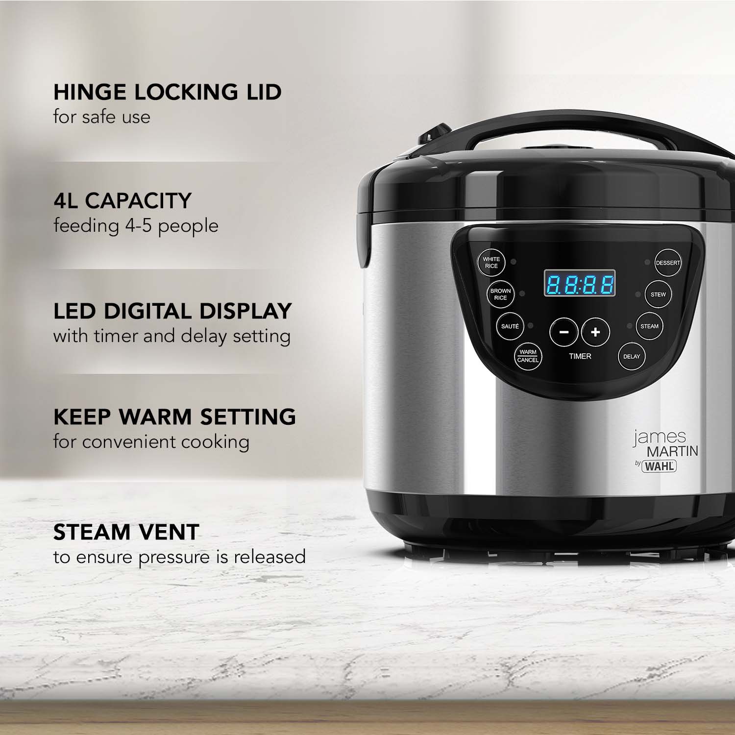 Digital Multi Cooker James Martin by Wahl Kitchen Wahl UK