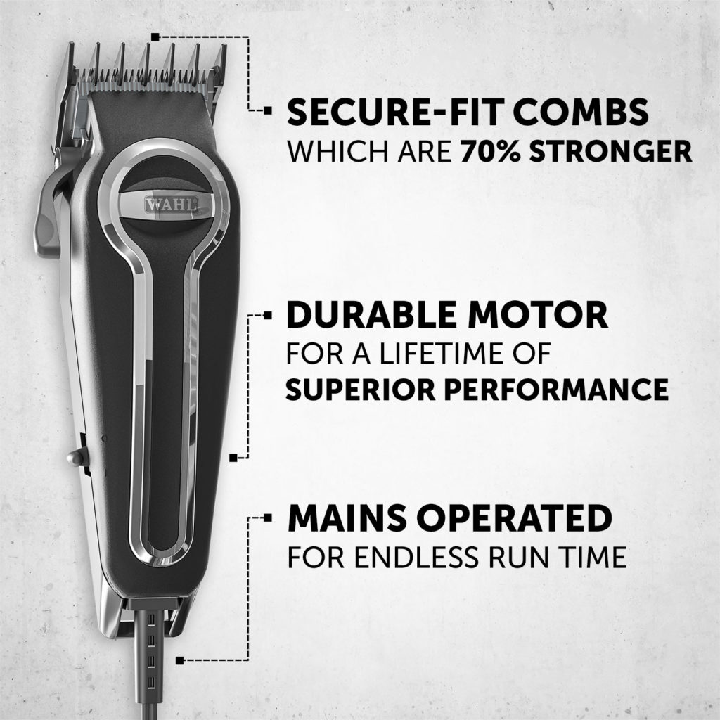 Wahl Clipper Elite Pro High-Performance Home Haircut & Grooming Kit for Men  - Cortapelos eléctrico - Modelo 79602