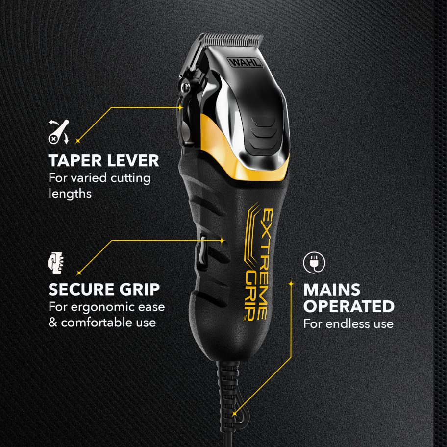 thumbnail image 2 of Wahl 79465-300 Extreme Grip Pro Hair Clippers Cutting Kit – Open Box Tested 2 of 6