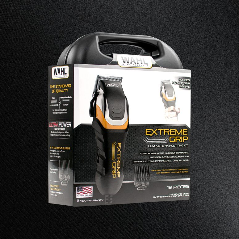 thumbnail image 2 of Wahl 79465-300 Extreme Grip Pro Hair Clippers Cutting Kit – Open Box Tested 2 of 6