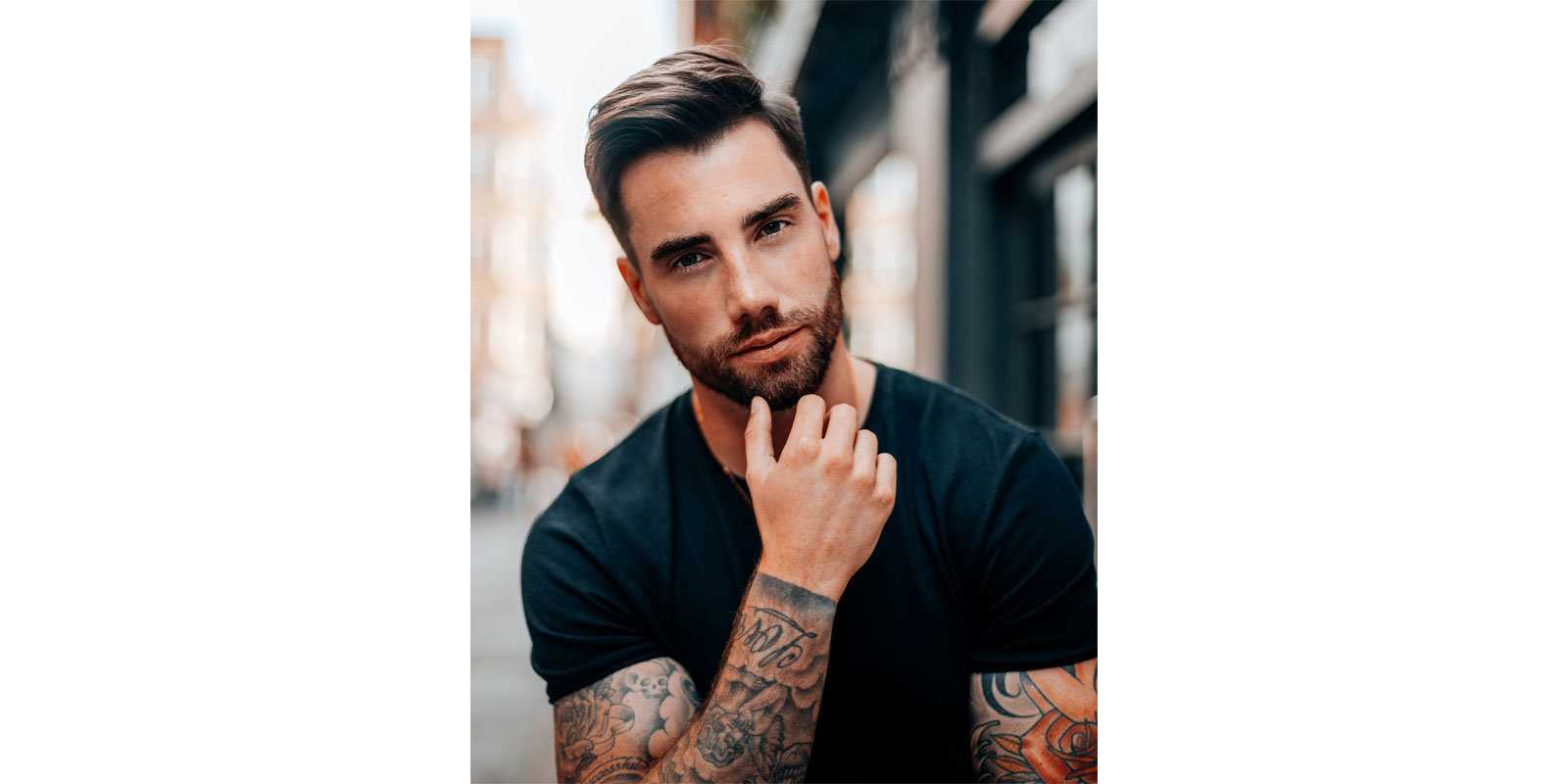 Unparalleled Barber with a Beard and a Tattoo Is Cutting the Hair of His  Client in the Barbershop, People Stock Footage ft. barber & beard - Envato  Elements