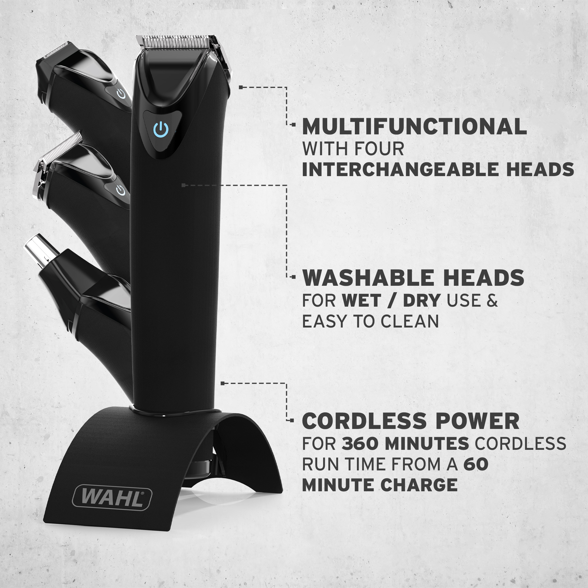 Stainless Steel 11in1 Multigroomer Full Body Grooming Wahl UK
