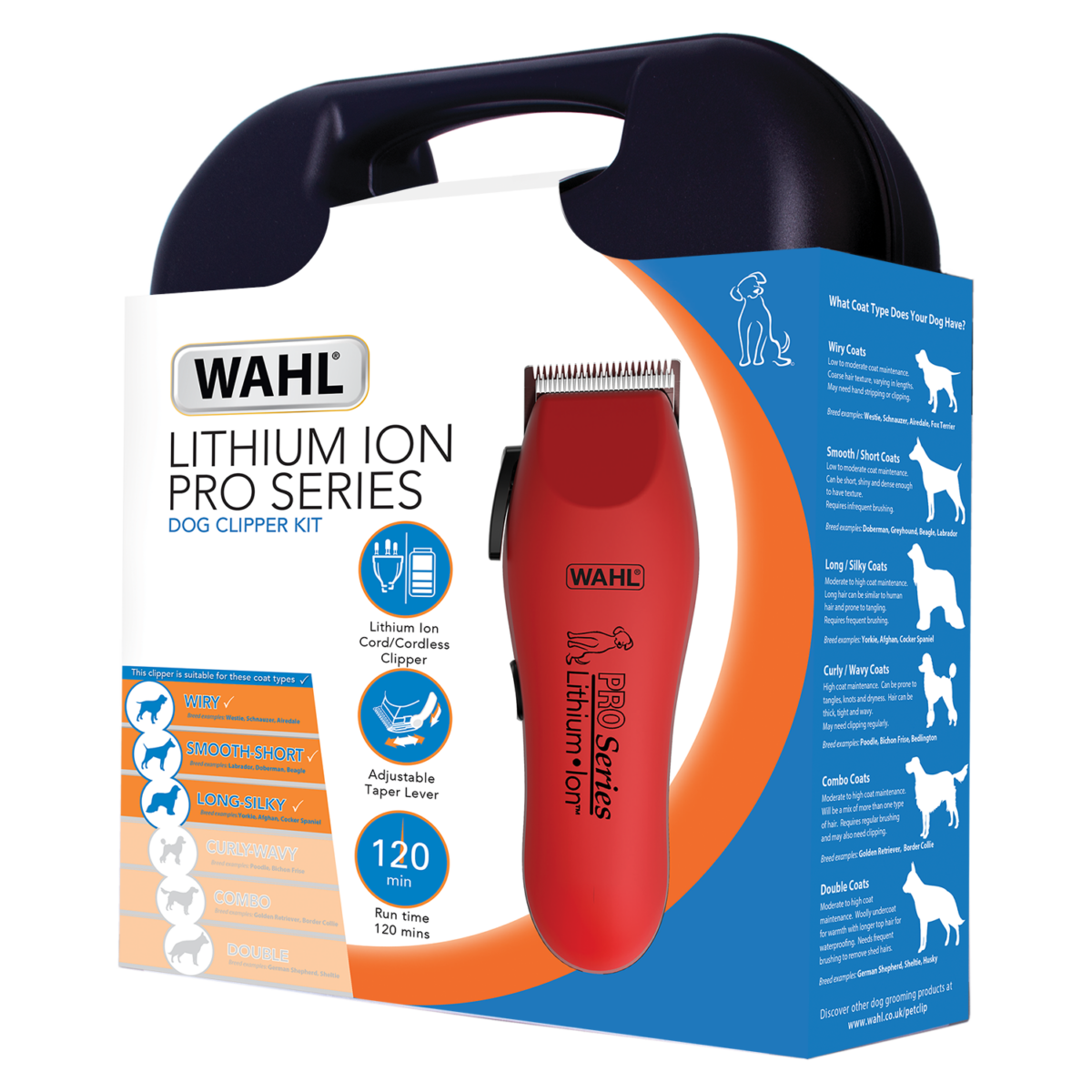 Lithium Ion Pro Series Dog Clipper Kit Red Best Seller 2023 Wahl UK