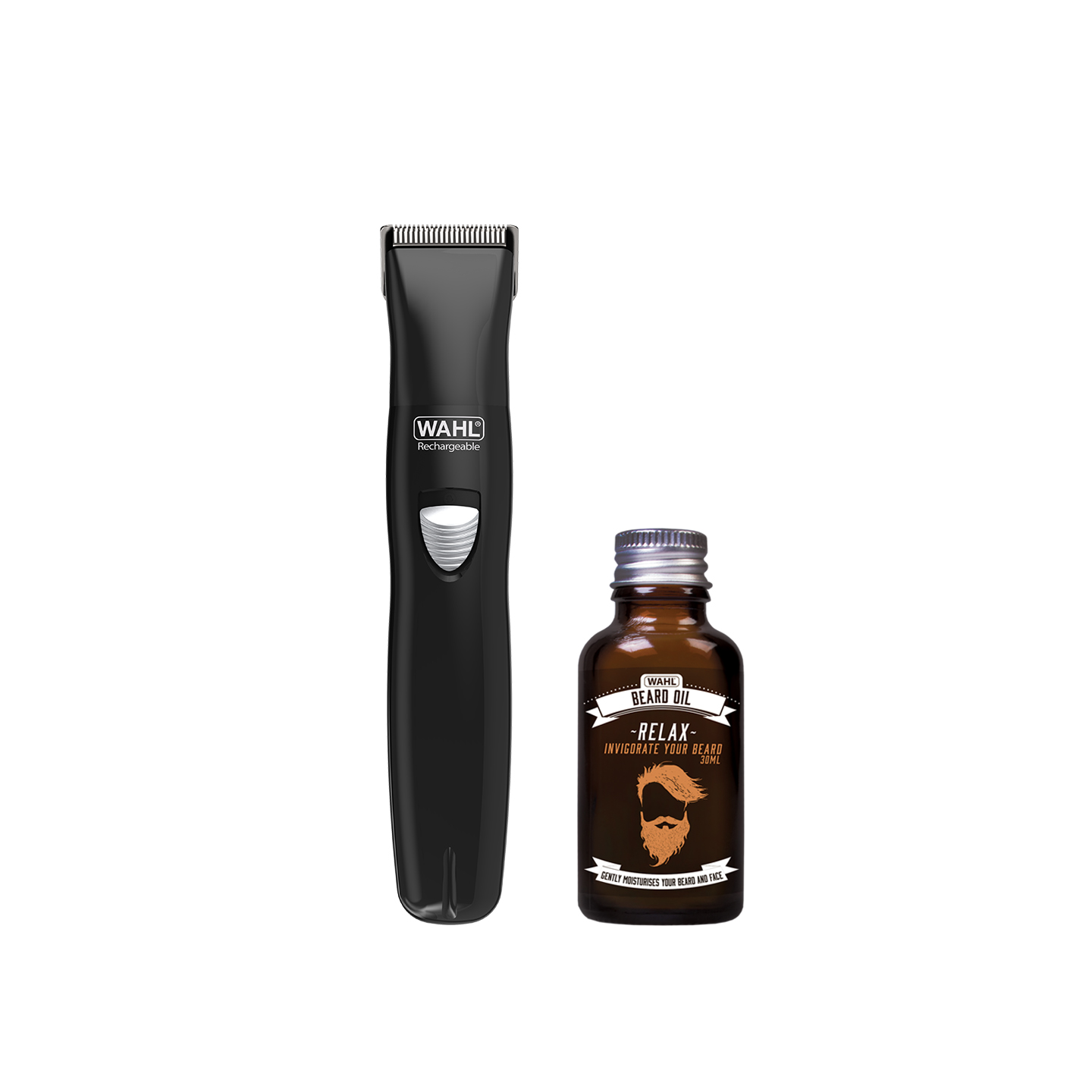 Beard Trimmer & Beard Oil Gift Set Mens Grooming Wahl UK