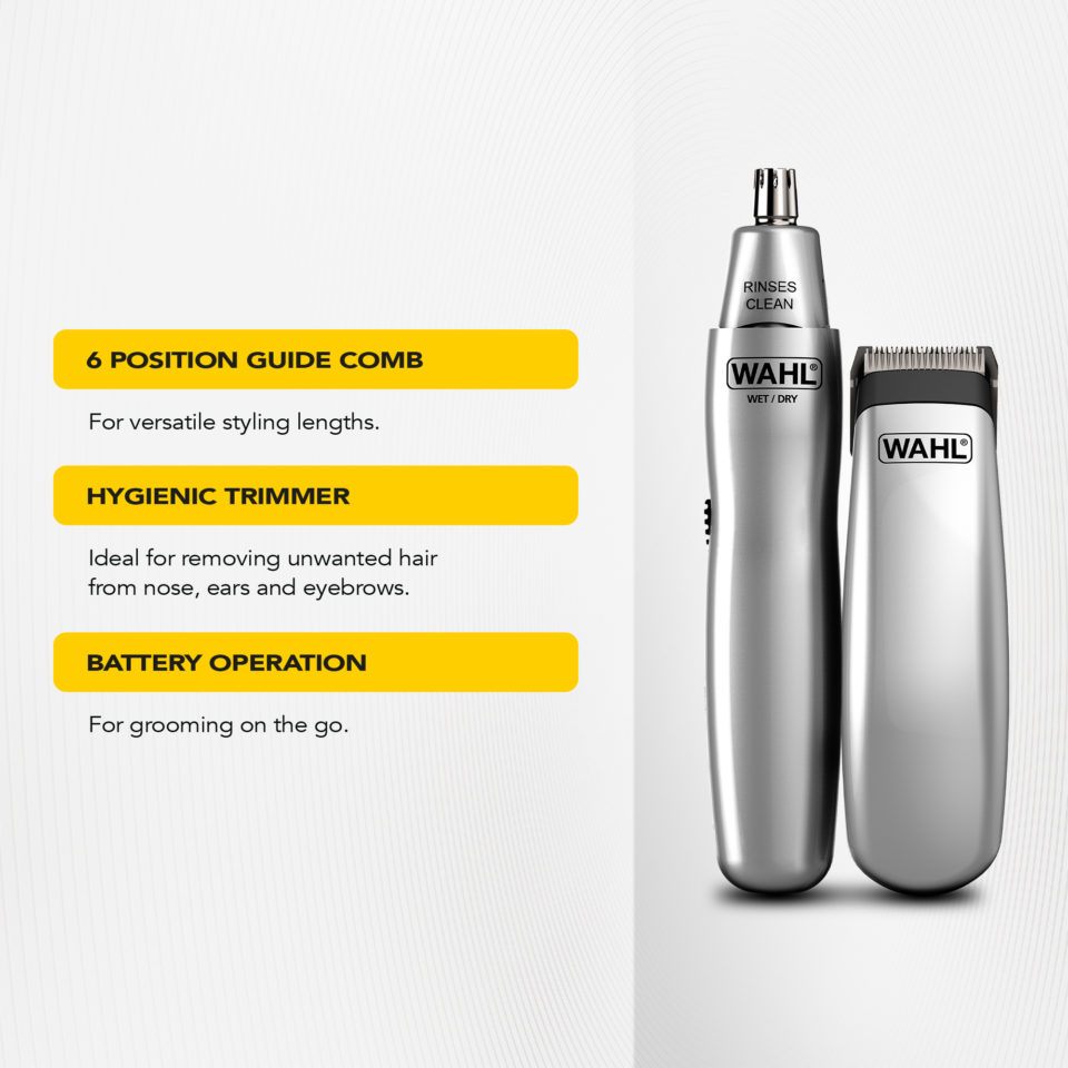 Wahl Grooming Gear Ultimate Travel Kit Grooming Pocket Size