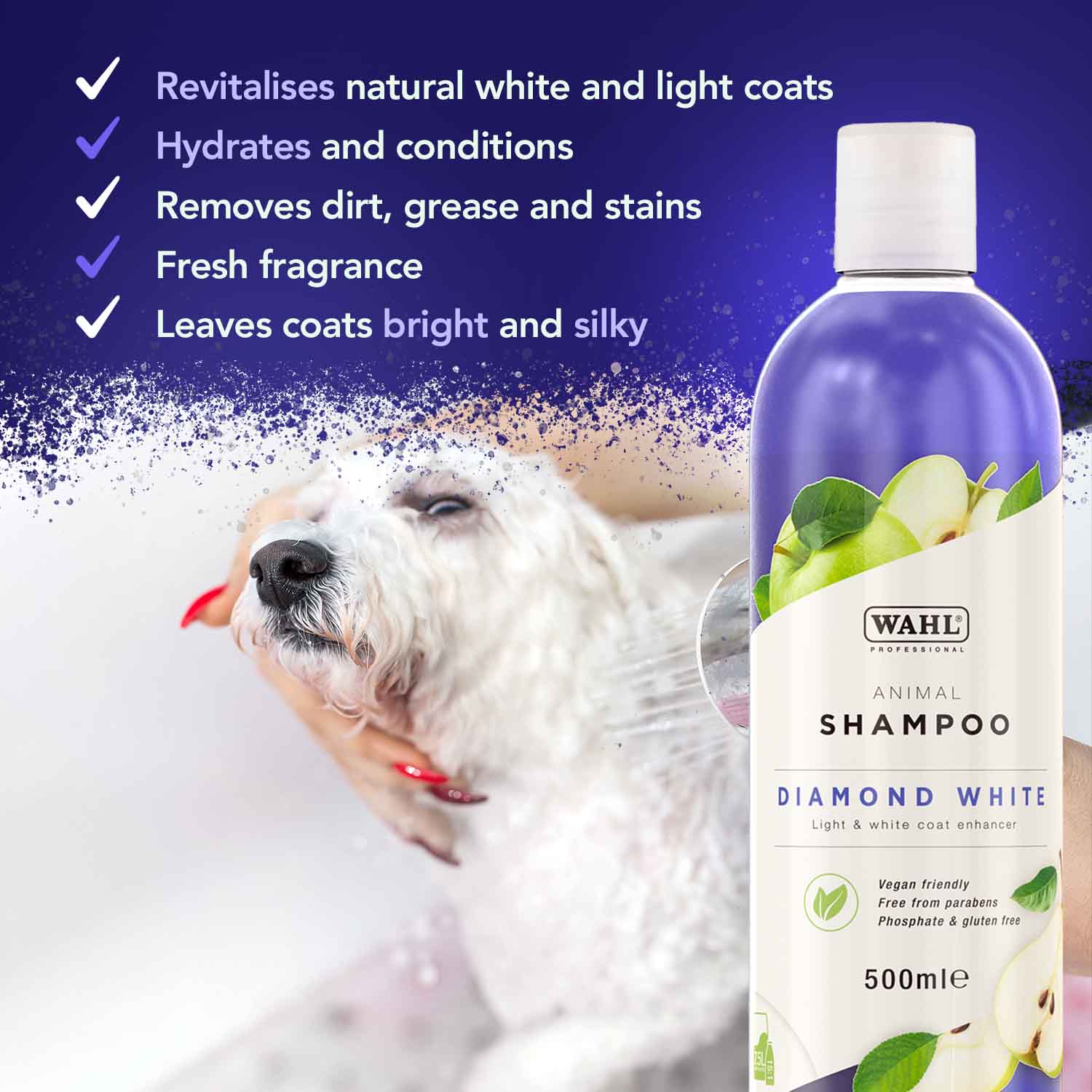 Wahl Diamond White Shampoo Animal Professional Grooming Products
