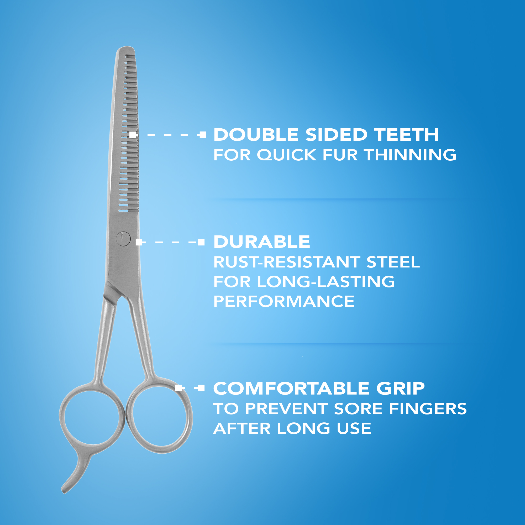 Steel Thinning Scissors 6.5" Wahl UK