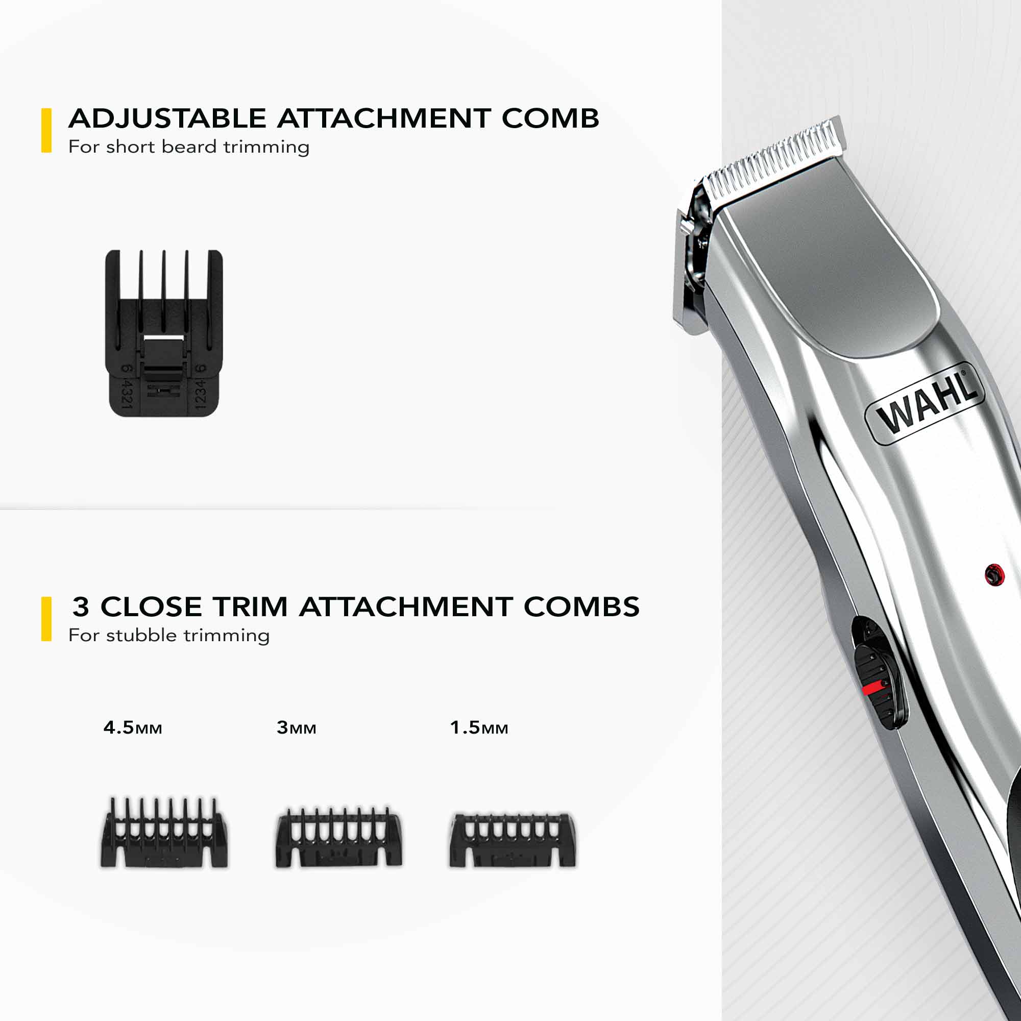 Groomsman Rechargeable Stubble Beard Trimmer Wahl UK