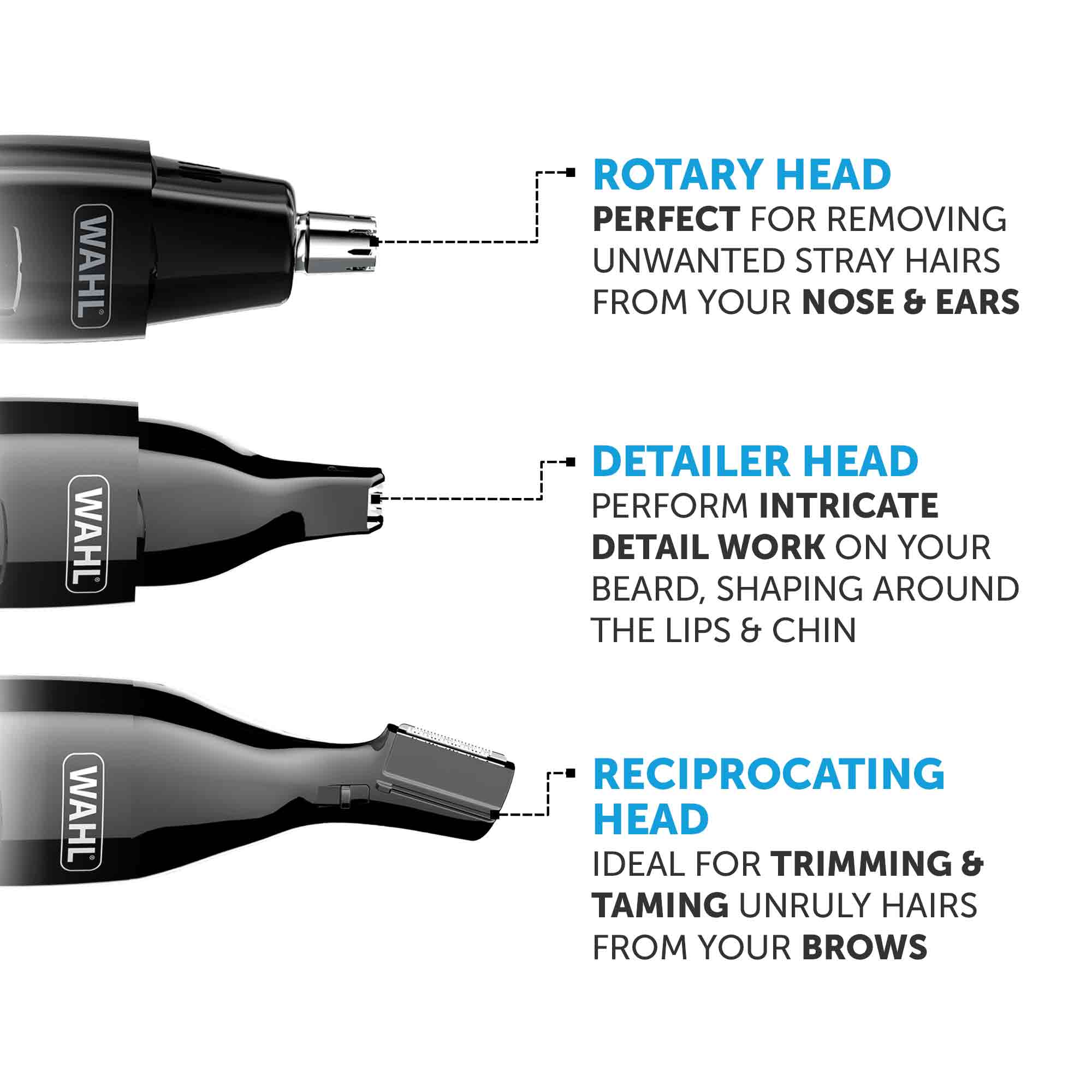 Ear, Nose & Brow Trimmer Mens Grooming Wahl UK