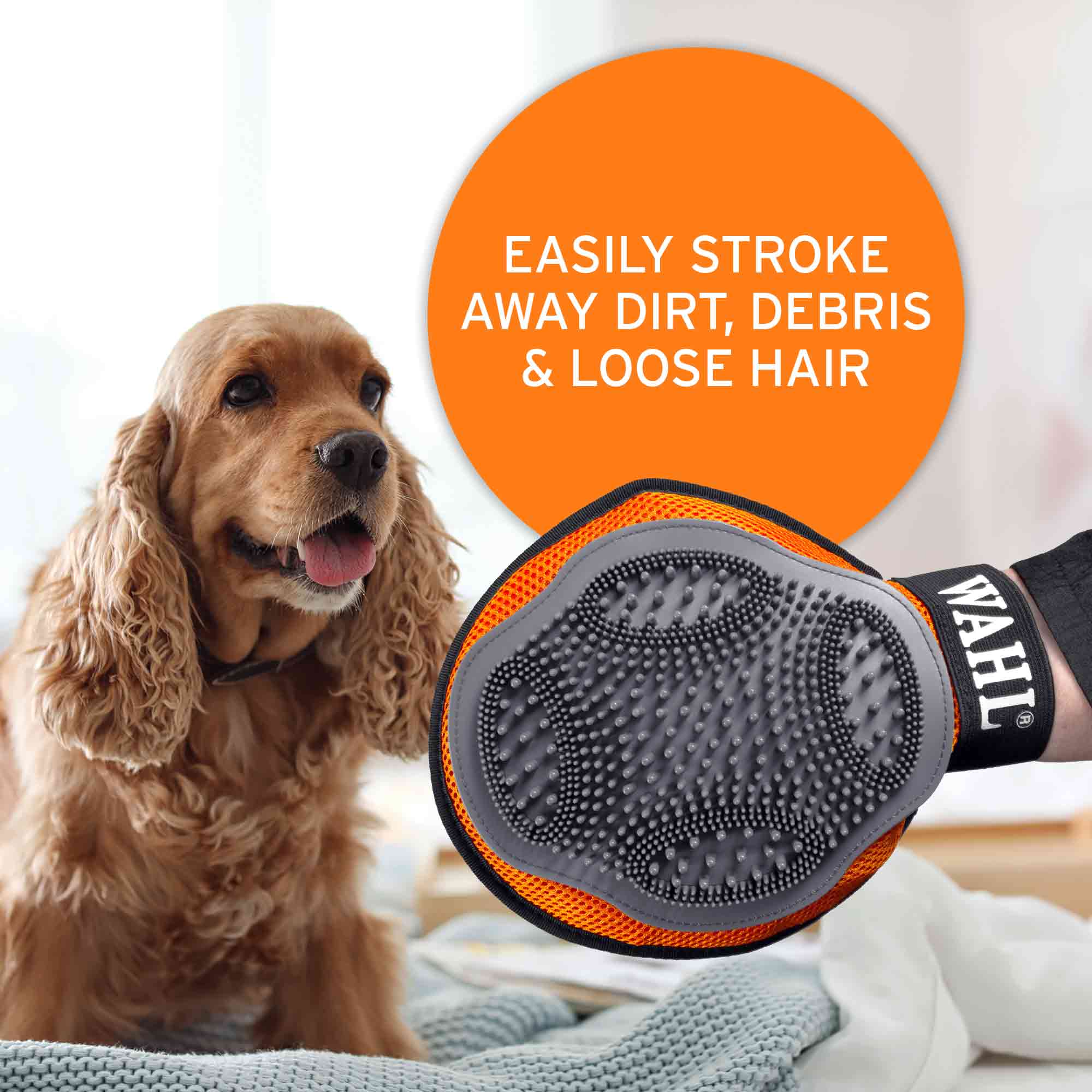 Wahl Grooming Glove Rubber Bristles Pets Grooming Pets At Home