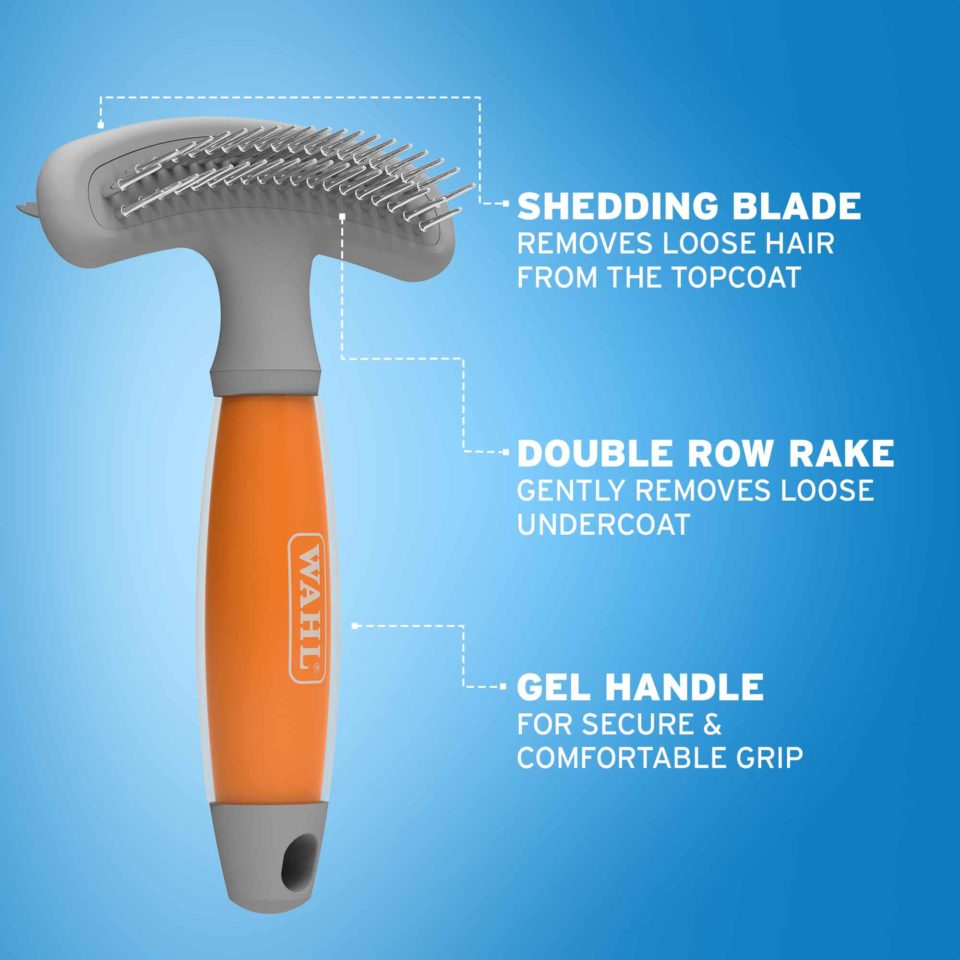 Wahl Double Row Rake and Shedding Blade Pet Grooming