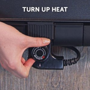 Turn up heat on grill