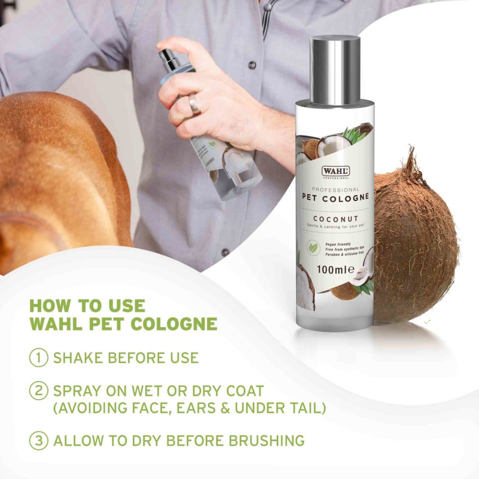 Professional Pet Cologne Dog Perfume Coconut Scent Wahl UK
