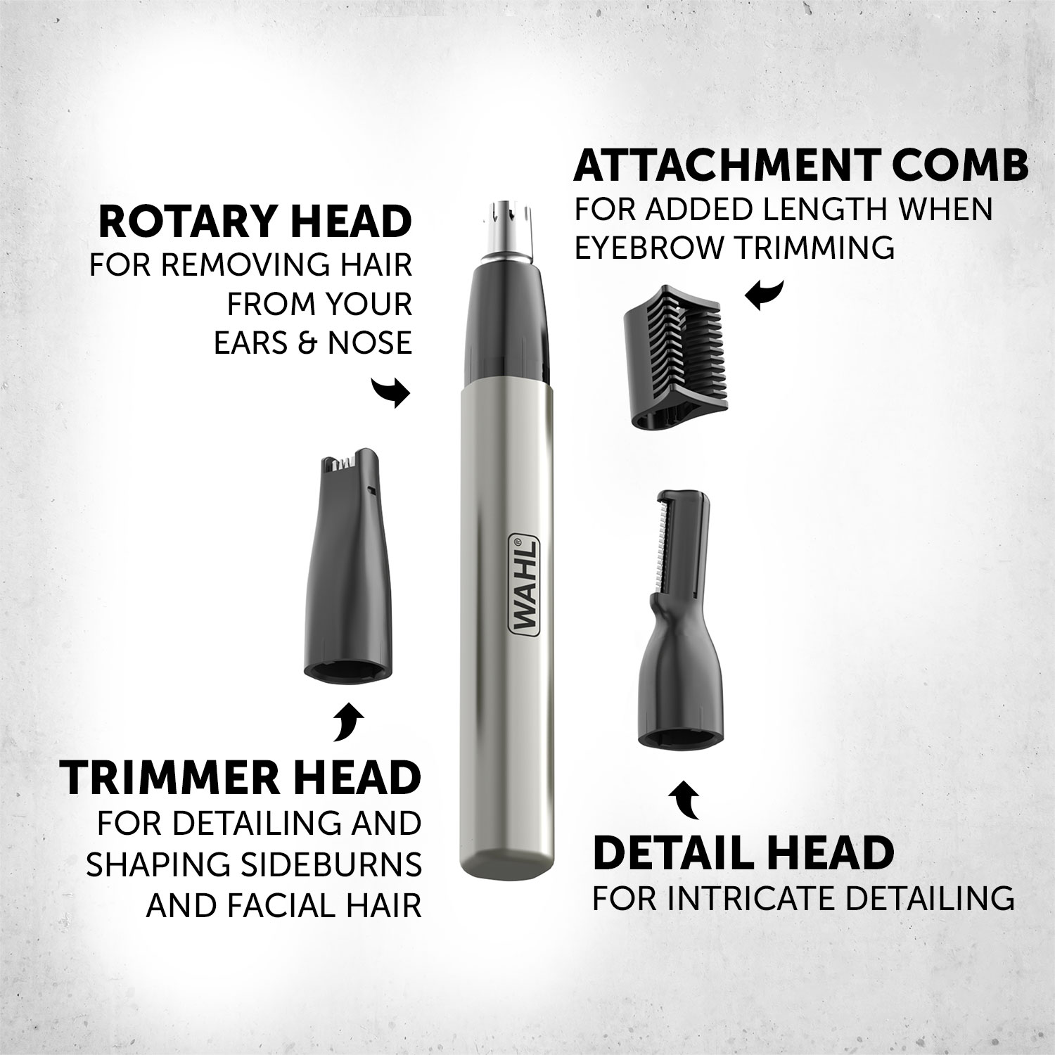 Micro Finisher Lithium Detail Trimmer Ear, Nose & Brow Wahl UK